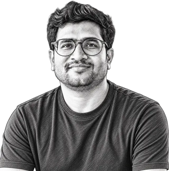Sketch portrait of Dinesh